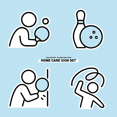 아이콘 스포츠 놀이 기술 취미 친구 운동 경쟁 볼링 즐거움 참여 2D아이콘 AI파일 감정 컨셉 관계 건강 구기 파일형식 벡터