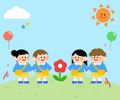 꽃 행복 어린이 컬러 일러스트 학교 모션 자연 놀이 하늘 웃음 초원 여름 친구 햇빛 환경 손잡기 유치원 즐거움 풍선 동심 국내일러스트 AI파일 식물 계절 교육 감정 관계 표정 사람 태양 생태계 파일형식 벡터