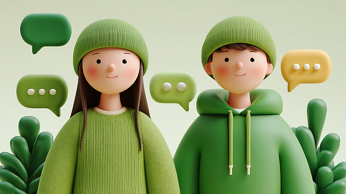 JPG 식물 편집이미지 디자인 커플 옷 감정 백그라운드 생각 3D캐릭터 대화 웃음 사람 초록색 편집3D AI컴퓨터그래픽 AI콘텐츠 캐릭터 컬러 관계 표정 말하기 3D 파일형식