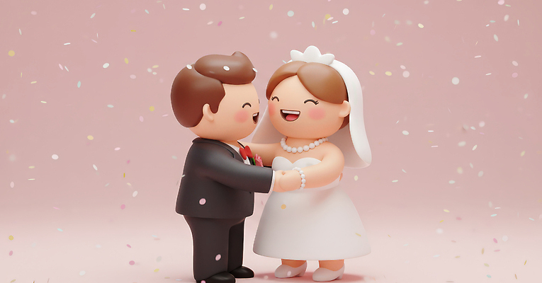 JPG 편집이미지 커플 드레스 기념일 행복 신랑 결혼 결혼식 3D캐릭터 사랑 웃음 정장 장식 축하 색종이 순간 편집3D AI컴퓨터그래픽 AI콘텐츠 캐릭터 옷 감정 종이 컨셉 관계 표정 이벤트 3D 파일형식