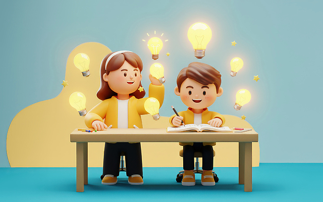 JPG 편집이미지 어린이 컬러 상상 협력 아이디어 3D캐릭터 친구 빛 학습 책상 즐거움 소통 창의력 편집3D AI컴퓨터그래픽 AI콘텐츠 캐릭터 교육 감정 가구 컨셉 관계 사람 3D 파일형식