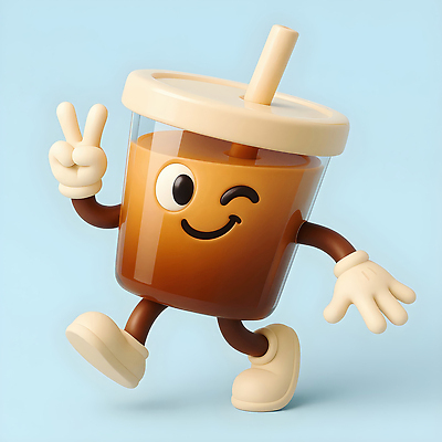 JPG 편집이미지 캐릭터 손 디자인 음료 하늘색 3D캐릭터 손짓 컵 갈색 평화 걷기 귀여움 표현 즐거움 아이스아메리카노 편집3D AI컴퓨터그래픽 AI콘텐츠 식기 감정 컬러 컨셉 모션 신체부위 파란색 3D 아메리카노 아이스커피 파일형식