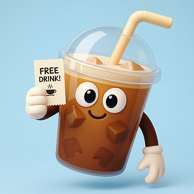 JPG 편집이미지 캐릭터 디자인 음료 상징 백그라운드 담배 3D캐릭터 웃음 컵 귀여움 카페 매력적 쿠폰 무료 아이스아메리카노 편집3D AI컴퓨터그래픽 AI콘텐츠 식기 컨셉 표정 3D 상점 아메리카노 아이스커피 파일형식