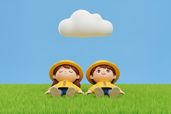 JPG 편집이미지 캐릭터 행복 여유 어린이 모션 자연 놀이 하늘 날씨 3D캐릭터 초원 유치원생 편안함 즐거움 편집3D AI컴퓨터그래픽 AI콘텐츠 감정 사람 3D 감각 생태계 파일형식