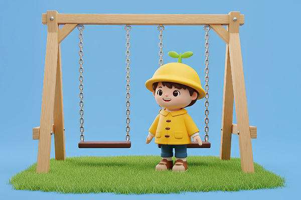 JPG 나무 편집이미지 캐릭터 공원 어린이 놀이 3D캐릭터 잔디 파란색 장난감 노란색 유치원생 즐거움 오브젝트 그네 우비 편집3D AI컴퓨터그래픽 AI콘텐츠 식물 옷 공공시설 감정 컬러 사람 3D 파일형식