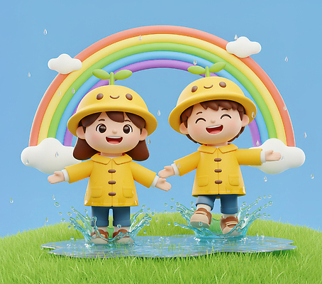JPG 편집이미지 어린이 백그라운드 무지개 놀이 바람 날씨 3D캐릭터 웃음 물 친구 햇빛 유치원생 기쁨 촉촉함 즐거움 편집3D AI컴퓨터그래픽 AI콘텐츠 자연요소 캐릭터 감정 관계 표정 사람 태양 3D 젖음 파일형식