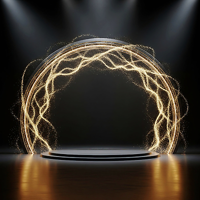 JPG 편집이미지 디자인 시선 예술 음악 검은배경 조명 반짝임 공연 무대 신비 즐거움 준비 전경 효과 이미지편집 AI컴퓨터그래픽 AI콘텐츠 감정 백그라운드 컨셉 모션 문화예술 풍경 이벤트 검은색 파일형식 탑뷰