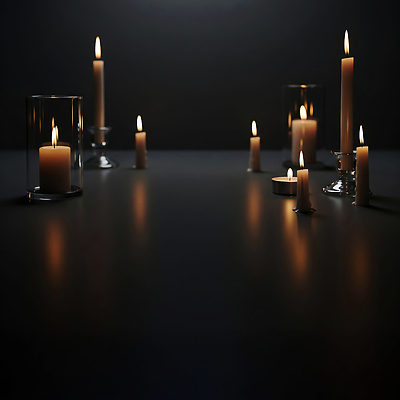 JPG 편집이미지 촛불 조명 따뜻함 그림자 장식 빛 평화 고요 공간 분위기 심플 추모 편집실사 AI포토 AI콘텐츠 컨셉 초 CG 파일형식