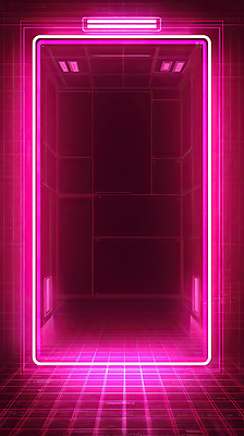 JPG 편집이미지 디자인 예술 분홍색 조명 내부 그래픽 공간 방 과학기술 감각 분위기 구출 신비 경계 모던 네온 이미지편집 AI컴퓨터그래픽 AI콘텐츠 컬러 컨셉 기술 도움 파일형식