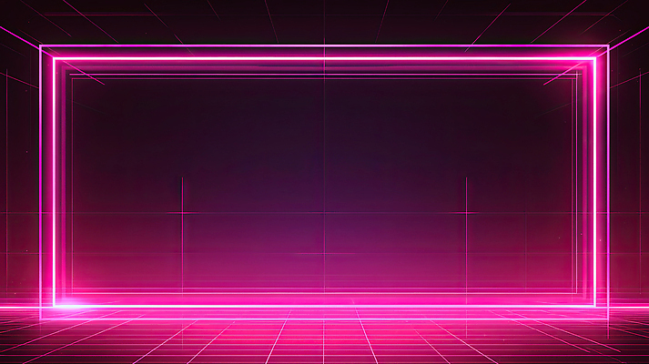 JPG 편집이미지 디자인 예술 분홍색 컬러 배경화면 백그라운드 추상 미래 기술 그래픽 빛 디지털 공간 표현 테두리 모던 네온 디지털아트 이미지편집 AI컴퓨터그래픽 AI콘텐츠 컨셉 무늬 파일형식