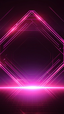 JPG 편집이미지 디자인 예술 분홍색 백그라운드 패턴 조명 형상 그래픽 디지털 공간 분위기 모던 기하학 대칭 창의성 이미지편집 AI컴퓨터그래픽 AI콘텐츠 컬러 컨셉 무늬 파일형식