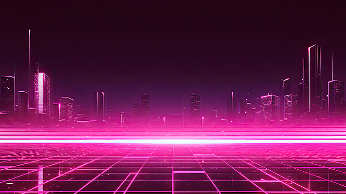 JPG 편집이미지 선 분홍색 백그라운드 야경 추상 미래 조명 기술 풍경 빌딩 그래픽 디지털 매력적 광선 도시 모던 눈부심 비율 이미지편집 AI컴퓨터그래픽 AI콘텐츠 컬러 컨셉 무늬 건물 야간 파일형식 풍경_경치
