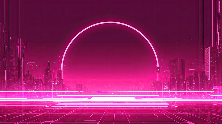 JPG 편집이미지 분홍색 백그라운드 야경 하늘 미래 기술 풍경 건물 그래픽 빛 태양 일출 디지털 도시 모던 네온 신도시 홀로그램 Skyline 이미지편집 AI컴퓨터그래픽 AI콘텐츠 자연요소 건축물 컬러 컨셉 노을 야간 파일형식 풍경_경치