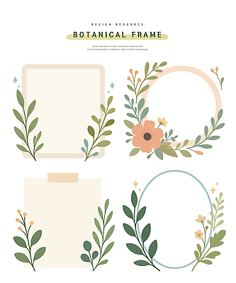 식물 디자인 꽃 예술 컬러 백그라운드 잎 패턴 일러스트 자연 프레임 그래픽 장식 디지털 만들기 꾸미기 마감 스타일 국내일러스트 AI파일 무늬 모션 생태계 파일형식 벡터