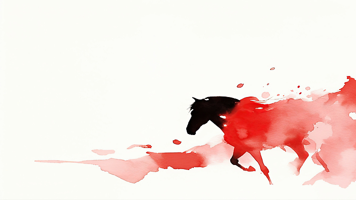 JPG 동물 디자인 예술 선 컬러 일러스트 모션 자연 수채화 빨간색 달리기 축제 자유 기운 표현 말_게임 그림 상상력 창의력 효과 국내일러스트 붉은말 AI일러스트 AI콘텐츠 컨셉 말_동물 생태계 파일형식