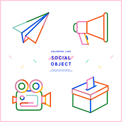 아이콘 디자인 예술 상징 컬러 커뮤니케이션 기술 그래픽 유행 카메라 디지털 확성기 정보 메시지 종이비행기 투표함 소셜미디어 창의성 콘텐츠 2D아이콘 AI파일 전자제품 투표 종이접기 파일형식 벡터