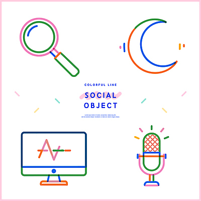 아이콘 기호 디자인 창 컬러 탁자 커뮤니케이션 그래픽 컴퓨터 컬러풀 디지털 자료 표현 마이크 직선 탐색 소셜미디어 2D아이콘 AI파일 문자 무기 선 음향기기 가구 전자제품 파일형식 벡터