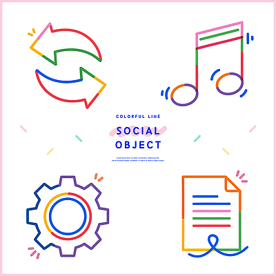 아이콘 디자인 예술 음악 상징 컬러 그래픽 컬러풀 디지털 표현 오브젝트 직선 모던 문서 설정 소셜 창의성 반복 2D아이콘 AI파일 선 문화예술 파일형식 벡터