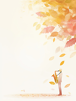 JPG 남자 예술 음악 컬러 단풍 잎 연주 일러스트 자연 휴식 나뭇잎 풍경 가을 분위기 편안함 색소폰 즐거움 감성 뷰티풀 색채 순간 창의성 국내일러스트 AI일러스트 AI콘텐츠 식물 계절 감정 컨셉 문화예술 사람 감각 목관악기 생태계 파일형식