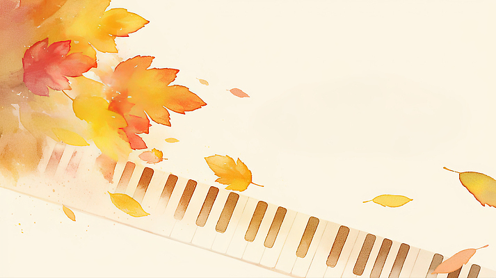 JPG 예술 음악 컬러 백그라운드 단풍 잎 일러스트 자연 설계 풍경 물감 가을 피아노 감성 조화 뷰티풀 상상력 색감 색채 창의성 국내일러스트 AI일러스트 AI콘텐츠 식물 계절 컨셉 문화예술 미술도구 건반악기 생태계 파일형식