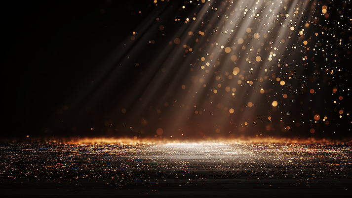 JPG 편집이미지 예술 조명 빛 광선 분위기 황금 입자 신비 장면 스포트라이트 조화 창의성 몽환 더스트파티클 이미지편집 AI컴퓨터그래픽 AI콘텐츠 컨셉 파일형식