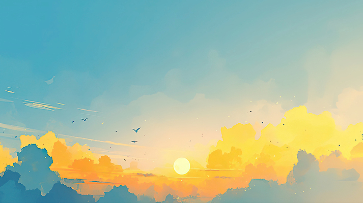 JPG 컬러 일러스트 자연 조류 하늘 아침 바람 풍경 야외 일상 햇빛 태양 평화 일출 노을 고요 일몰 저녁 그림 뷰티풀 색채 국내일러스트 AI일러스트 AI콘텐츠 주간 자연요소 동물 컨셉 날씨 라이프 야간 생태계 파일형식