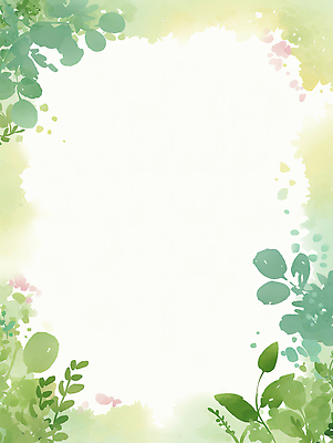 JPG 식물 문자 손글씨 디자인 백그라운드 일러스트 자연 생명 수채화 장식 연두색 파란색 평화 공백 분위기 그림 부드러움 조화 뷰티풀 국내일러스트 AI일러스트 AI콘텐츠 컬러 컨셉 초록색 감각 생태계 파일형식