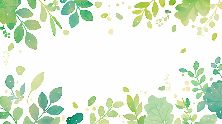 JPG 식물 디자인 계절 예술 백그라운드 잎 패턴 일러스트 자연 수채화 장식 초록색 여름 신선 편안함 그림 심플 화사함 뷰티풀 자연친화적 국내일러스트 AI일러스트 AI콘텐츠 컬러 컨셉 무늬 감각 생태계 파일형식