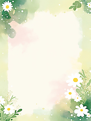 JPG 식물 디자인 꽃 예술 컬러 백그라운드 잎 일러스트 자연 생명 수채화 풍경 장식 연두색 여름 고요 흰색 그림 부드러움 화사함 뷰티풀 국내일러스트 AI일러스트 AI콘텐츠 계절 컨셉 초록색 감각 생태계 파일형식