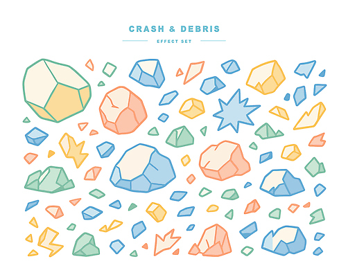모양 디자인 컬러 조각 백그라운드 일러스트 그래픽 장식 사각형 돌_바위 파편 크기 화사함 조화 다각형 효과 흩어짐 국내일러스트 AI파일 도형 컨셉 파일형식 벡터
