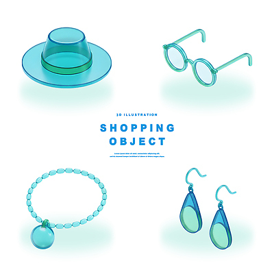 PSD 편집이미지 디자인 패션 안경 컬러 장신구 팔찌 아이디어 장식 쇼핑 인테리어 유행 귀걸이 투명 스타일 편집3D 잡화 컨셉 3D 파일형식