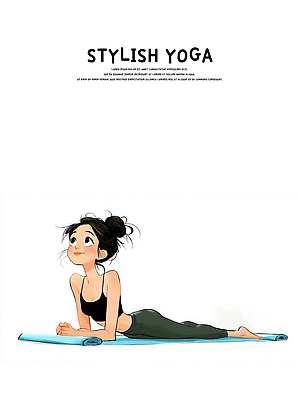 JPG 라이프스타일 웰빙 여자 포즈 신체 일러스트 요가 건강 운동 평화 스트레칭 매트 호흡 균형 유연 집중 치유 국내일러스트 AI일러스트 AI콘텐츠 컨셉 사람 생활 파일형식