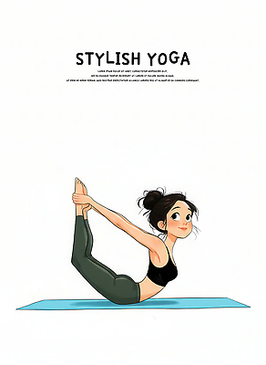 JPG 라이프스타일 여자 감정 포즈 신체 일러스트 요가 근육 건강 일상 운동복 운동 스트레칭 매트 마음 호흡 편안함 유연 집중 연습 자기관리 국내일러스트 AI일러스트 AI콘텐츠 웰빙 옷 컨셉 사람 라이프 생활 감각 파일형식