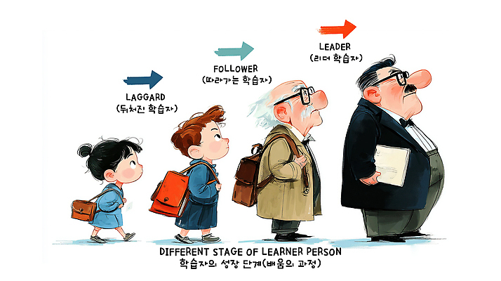 JPG 교육 어린이 일러스트 모션 설명 성인 친구 학습 교양 정보 성장 그룹 목표 리더 단계 개발 이해 특징 국내일러스트 AI일러스트 AI콘텐츠 컨셉 관계 사람 파일형식