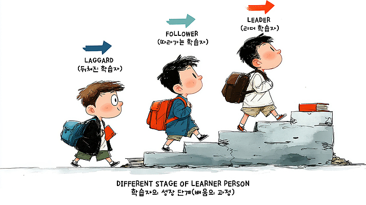 JPG 교육 일러스트 협력 학습 성장 발전 목표 그림 리더 노력 단계 선도 역할 이해 국내일러스트 AI일러스트 AI콘텐츠 컨셉 파일형식