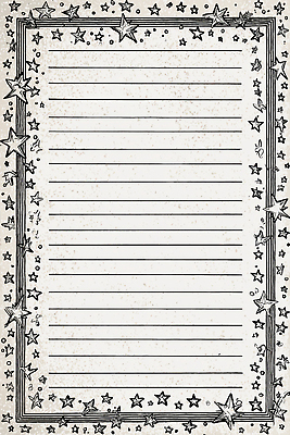 JPG 학생 디자인 별 컬러 일러스트 수업 문구용품 장식 학습 공책 기록 메모지 쓰는 편지지 그림 창의력 창작 편지쓰기 스타일 국내일러스트 AI일러스트 AI콘텐츠 자연요소 교육 사무용품 편지 오브젝트 파일형식