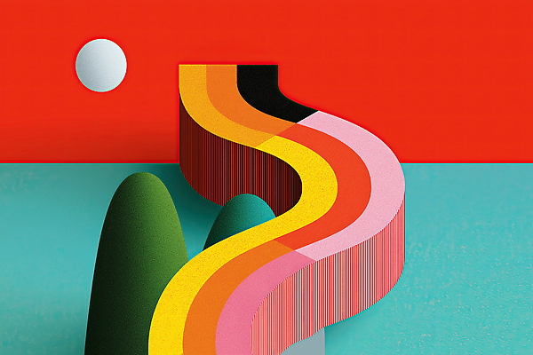 JPG 모양 디자인 예술 컬러 곡선 일러스트 자연 형상 풍경 그래픽 일몰 원형 비교 조화 구성 창의성 테마 디지털아트 국내일러스트 AI일러스트 AI콘텐츠 도형 선 컨셉 노을 생태계 파일형식