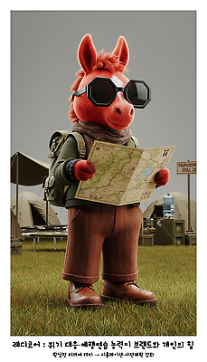 JPG 편집이미지 캐릭터 분홍색 여행 백그라운드 지도 모션 아웃도어 여름 선글라스 캠핑 탐험 도전 즐거움 준비 Camping 이미지편집 AI컴퓨터그래픽 AI콘텐츠 2026트렌드 계절 감정 안경 컬러 레저 유행 파일형식 2026년