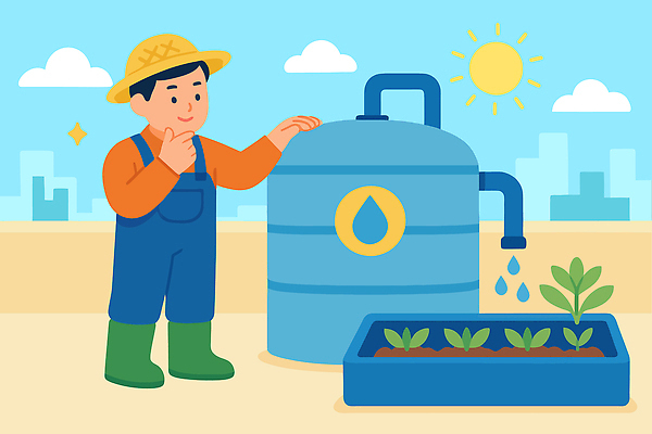 식물 직업 캐릭터 농업 채소 일러스트 일상 태양 농장 환경 정원 농사 성장 시골 도시 작업 농부 물주기 물탱크 국내일러스트 AI파일 자연요소 산업 모션 라이프 파일형식 벡터