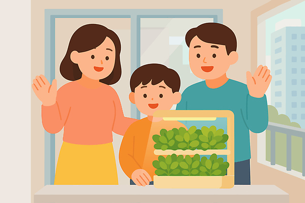 식물 교육 아들 채소 일러스트 가족 자연 생명 아파트 건강 웃음 초록색 부모 햇빛 환경 화목 도시 즐거움 원예 공동체 기르기 국내일러스트 AI파일 감정 컬러 컨셉 관계 주택 표정 취미 태양 생태계 돌봄 파일형식 벡터