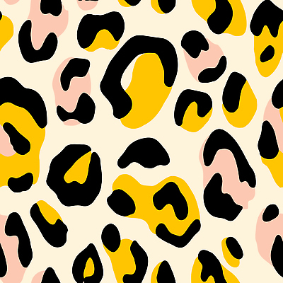 디자인 예술 컬러 백그라운드 패턴 일러스트 실내 그래픽 장식 유행 분위기 오브젝트 모던 레오파드 호피 스타일 반복 국내일러스트 AI파일 패션 컨셉 무늬 내부 파일형식 벡터