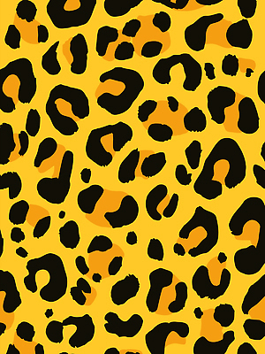 모양 동물 디자인 컬러 백그라운드 무늬 패턴 일러스트 자연 그래픽 장식 노란색 모던 그림 표범 독창 레오파드 호피 스타일 국내일러스트 AI파일 패션 포유류 생태계 파일형식 벡터