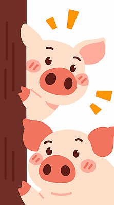 나무 동물 행복 일러스트 자연 놀이 친구 농장 소풍 귀여움 아기 돼지 향수 즐거움 장면 생동감 숨바꼭질 국내일러스트 AI파일 식물 감정 컨셉 농업 포유류 관계 사람 야외활동 화장품 생태계 파일형식 벡터