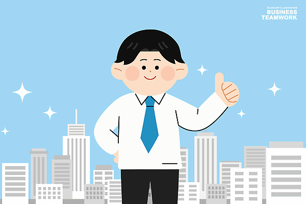직업 남자 백그라운드 셔츠 일러스트 비즈니스 성공 넥타이 협력 직장 표정 엄지손가락 성장 도시 업무 자신감 결과 국내일러스트 AI파일 잡화 감정 컨셉 상의 회사 손가락 사람 작업 파일형식 벡터