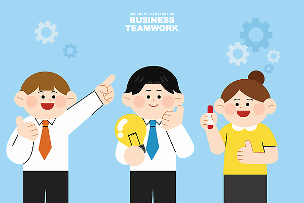 일러스트 비즈니스 회의 협력 아이디어 표정 협상 친구 사무실 도전 작업 직장인 발전 프레젠테이션 기획 전략 소통 긍정적 창의성 국내일러스트 AI파일 직업 감정 컨셉 관계 파일형식 벡터