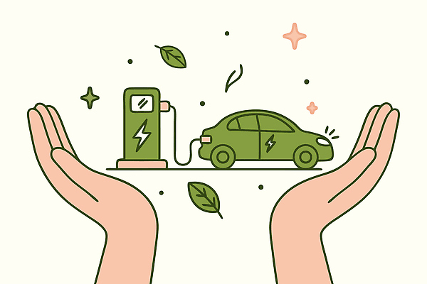 손 교통수단 상징 교통 일러스트 자동차 자연 미래 기술 그래픽 자연보호 에너지 그림 친환경 충전 혁명 전기자동차 충전소 국내일러스트 AI파일 육상교통 컨셉 신체부위 환경 보호 생태계 파일형식 벡터