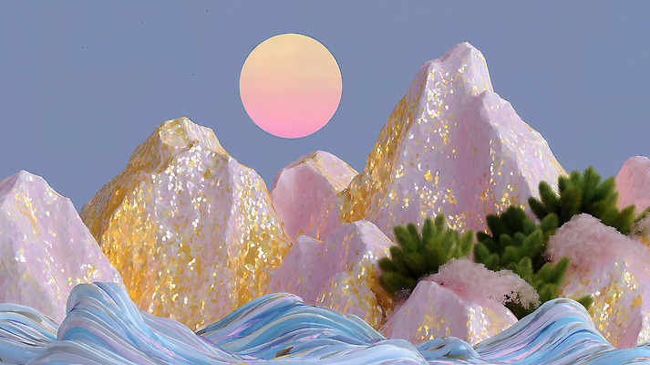 JPG 편집이미지 물결 파도 바다 컬러 자연 하늘 바람 산 풍경 태양 고요 일몰 조화 뷰티풀 이미지편집 AI컴퓨터그래픽 AI콘텐츠 자연요소 날씨 노을 생태계 파일형식