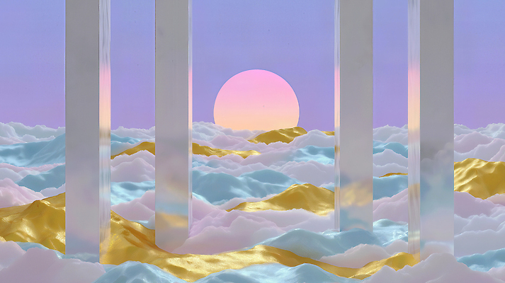 JPG 편집이미지 컬러 자연 아침 풍경 파란색 햇빛 평화 일몰 기둥 저녁 뷰티풀 수평선 이미지편집 AI컴퓨터그래픽 AI콘텐츠 주간 건축 컨셉 태양 노을 야간 생태계 파일형식