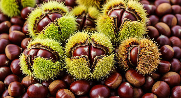 JPG 식물 편집이미지 전통 음식 과일 자연 건강 요리 농작물 수확 밤 지역 비타민 먹거리 밤껍질 편집실사 AI포토 AI콘텐츠 농업 견과류 껍질 밤_견과류 CG 생태계 영양소 파일형식