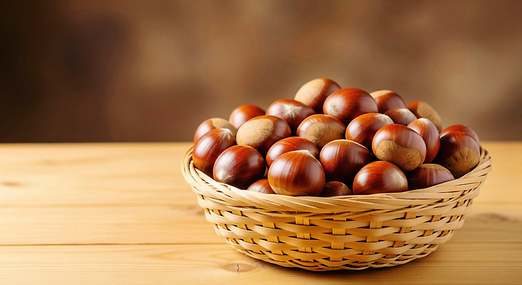 JPG 편집이미지 전통 음식 자연 디저트 한국 농작물 바구니 수확 밤 유기농 조용 건강식 나무탁자 편집실사 AI포토 AI콘텐츠 웰빙 아시아 농업 탁자 견과류 CG 생태계 파일형식